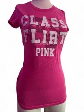 2000s Vs PINK "Class Flirt" baby tee